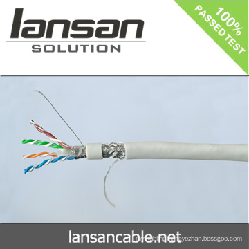 Lansan 4pair cat6 sftp network cable 305m 23awg BC pass fluke test good quality and factory price